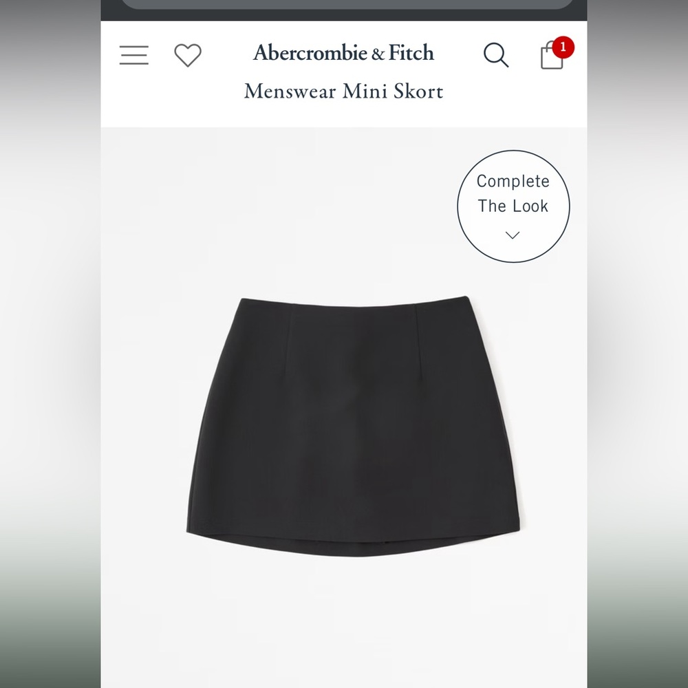 Menswear mini skort - reserved